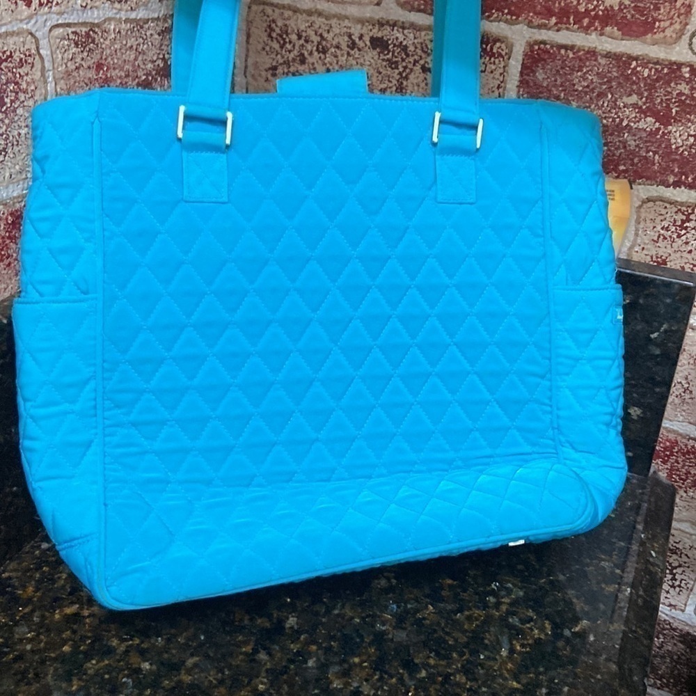 Teal Vera Bradley shoulder bag 2 straps - Picture 4 of 6
